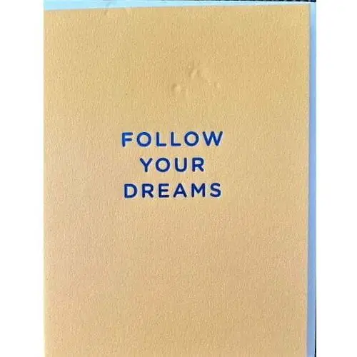 Inna (inny) Lagomdesign- kartka 'follow your dreams' z kopertą