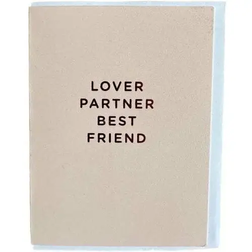 Inna (inny) Lagomdesign- kartka 'lover partner best friend'