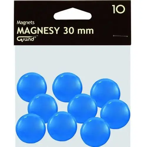 Magnesy do tablicy 15 mm niebieski 10 szt. GRAND