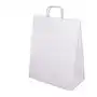 Torba papierowa ekologiczna Ecobag 240x100x320 mm biała 1 szt Sklep