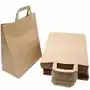 TORBA TOREBKA PAPIEROWA SZARA KLOCKOWA KRAFT Z UCHEM 260x140x320 25 SZTUK Sklep