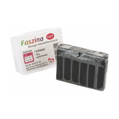 Inna producent Modelina termoutwardzalna, faszina soft 55g, czarna