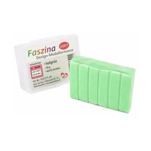 Modelina termoutwardzalna Faszina Soft 55g, jasnozielony