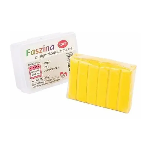 Modelina termoutwardzalna, Faszina Soft 55g, żółty