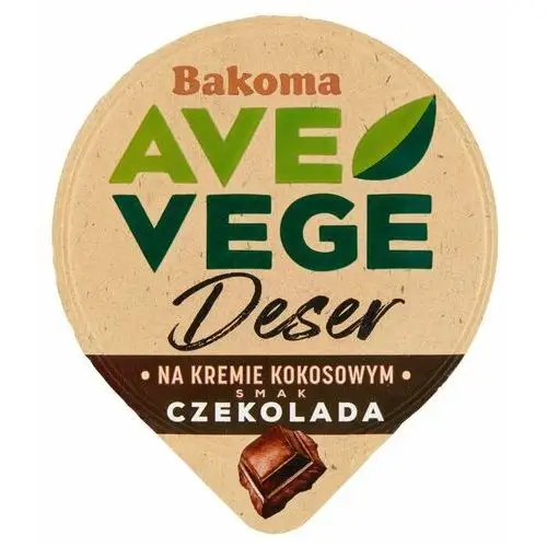 Inny producent Bakoma ave vege deser na kremie kokosowym smak czekolada 150 g
