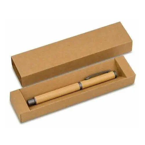 Bambusowy długopis w pudełku machino, beżowy Inny producent