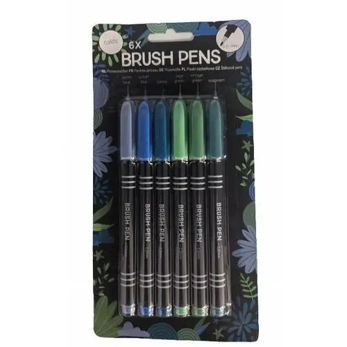 Inny producent Brush pen pisaki pędzelkowe 6 sztuk kaligrafii 52
