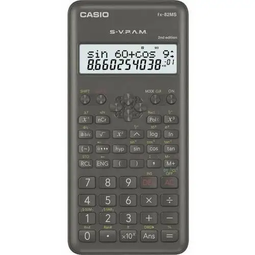 Inny producent Casio fx-82ms-2 kalkulator szkolny czarny ekran: 12 baterii (szer. x wys. x gł.) 77 x 14 x 162 mm