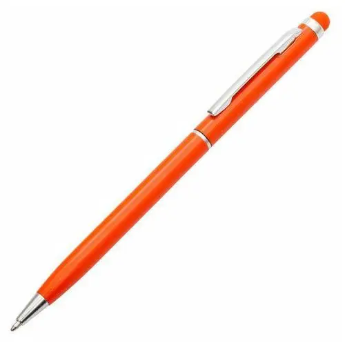 Długopis aluminiowy Touch Tip, pomarańczowy, kolor pomarańczowy