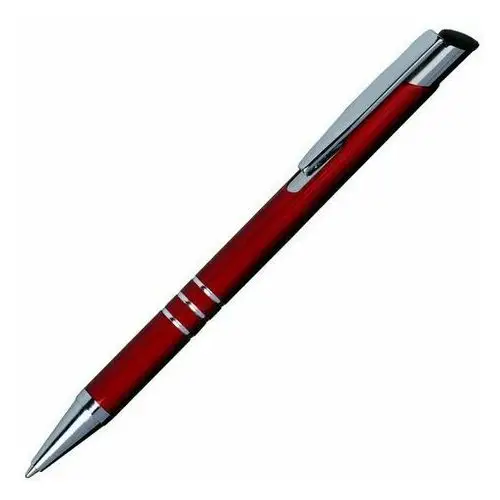 Długopis Lindo, Ciemnoczerwony, kolor czerwony