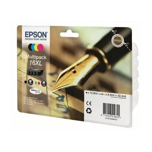 EPSON Multipack 16 XL - Pióro wieczne - Czarny, Cyjan, Żółty, Magenta (C13