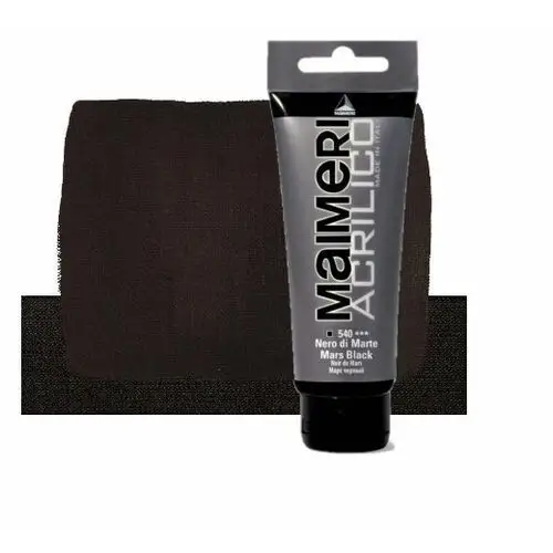 Inny producent Farba akryl maimeri acrylico 540 black of mars 200ml