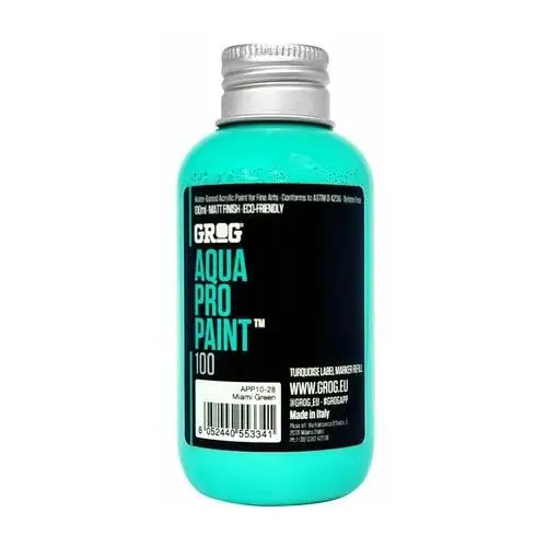 Inny producent Farba grog aqua pro paint - 100 ml - miami green
