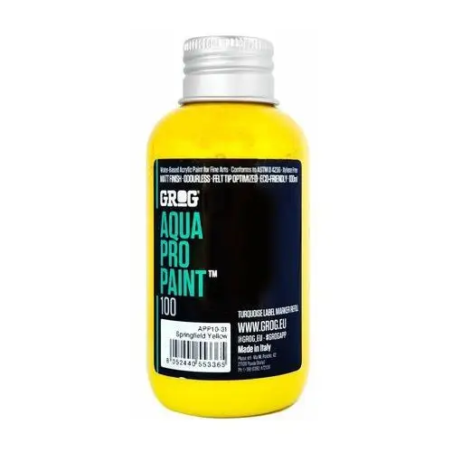 Inny producent Farba grog aqua pro paint - 100 ml - springfield yellow