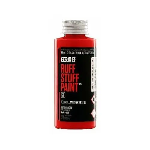 Farba grog ruff stuff paint - 60 ml - ferrari red Inny producent