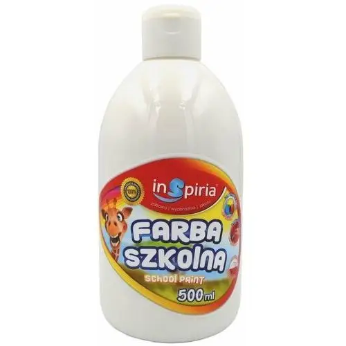 Farba szkolna biała 500ml