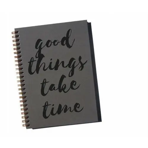 Good things take time, notatnik motywacyjny sowia aleja Inny producent