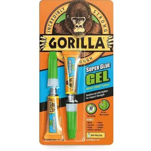 Inny producent Gorilla super glue gel mocny klej bezbarwny w żelu 2x3g