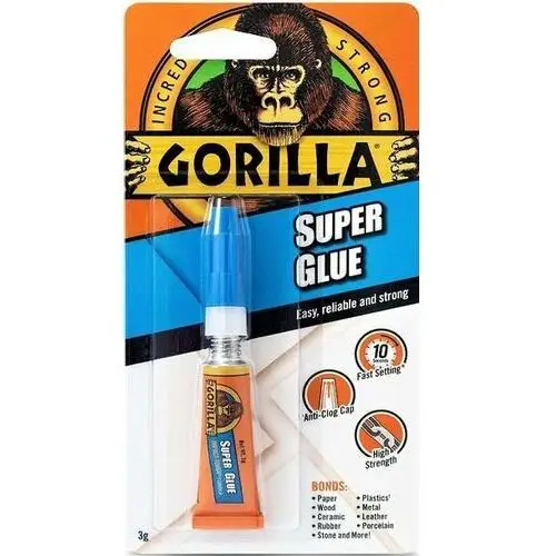 Inny producent Gorilla super glue klej mocny przezroczysty 3g
