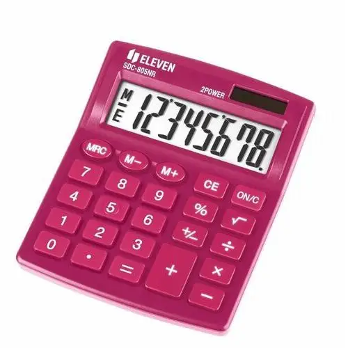 Inny producent Kalkulator biurowy 8-cyfrowy eleven różowy
