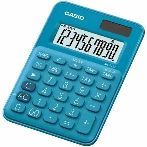 Kalkulator stacjonarny casio ms 7uc w kolorze niebieskim Inny producent