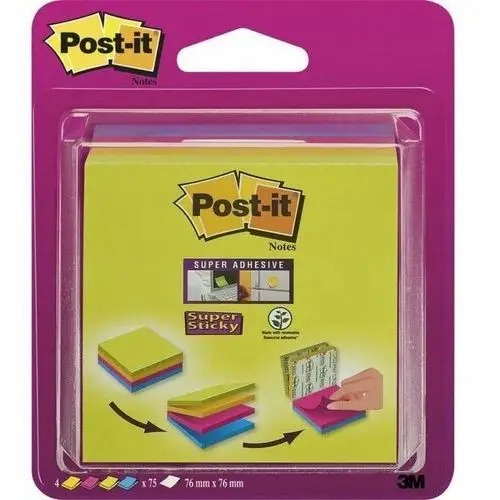 Karteczki Post-it Easy-Select 76x76mm