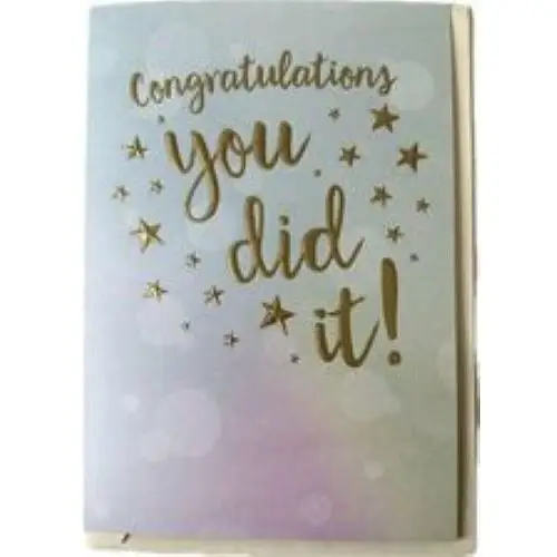 Inny producent Kartka 'congratulations you did it!'