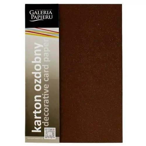 Karton ozdobny mika brązowy 240g galeria papieru Inny producent