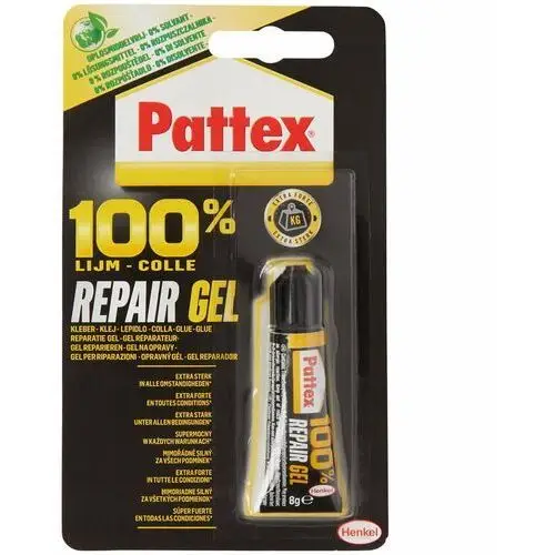 Klej naprawczy w żelu 100% Pattex 8 gramów mocny