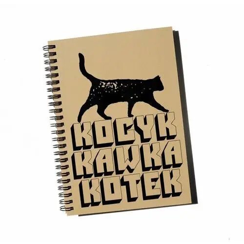 Inny producent Kocyk, kawka, kotek, notatnik dla kociarza z kotem, notes, sowia aleja