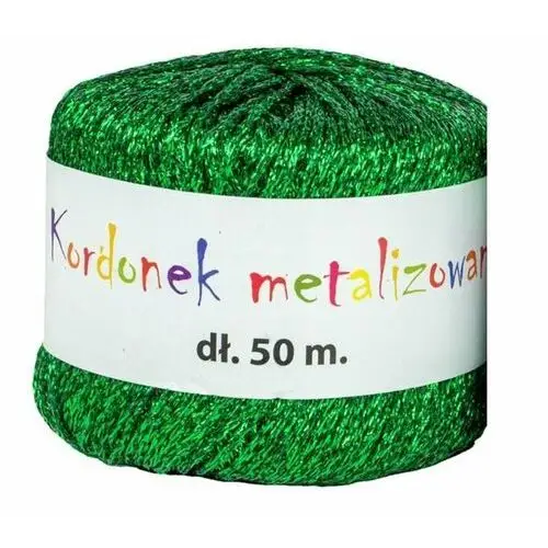 Inny producent Kordonek sznurek metalizowany zielony kordonek dekoracyjny ozdobny zielony