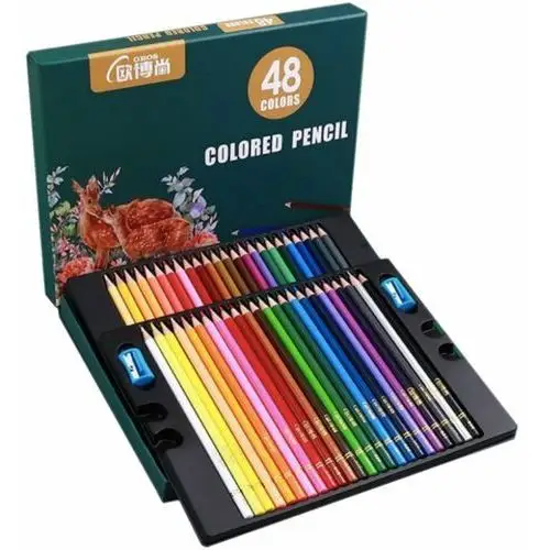 Kredki ołówkowe ZESTAW PREMIUM kolory olejne 48 sztuk