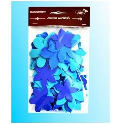 Inny producent Kwiatki 35-48mm miks 60 szt tonacja niebieska dm-kw104, galeria hobby