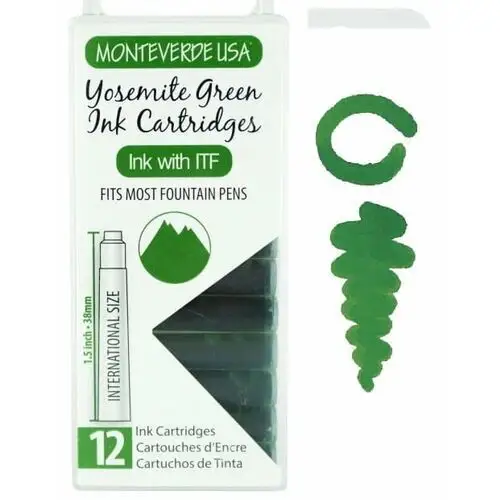 Monteverde atrament yosemite green naboje 12szt Inny producent