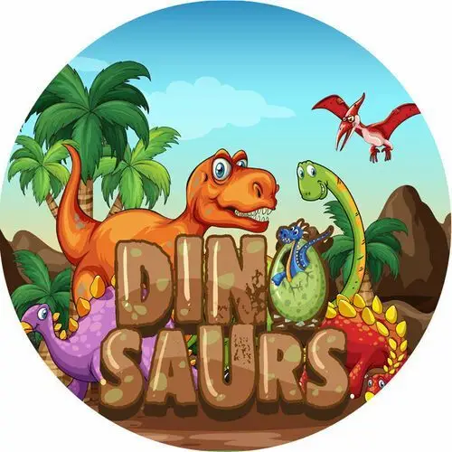 Naklejki 4 cm dla dzieci dinozaury Inny producent