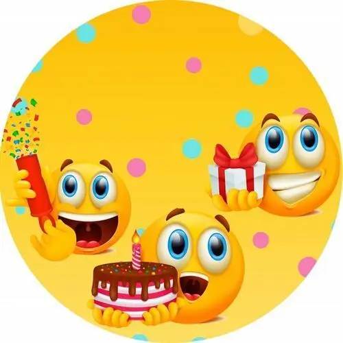Naklejki 4 cm dla dzieci emoji emotki