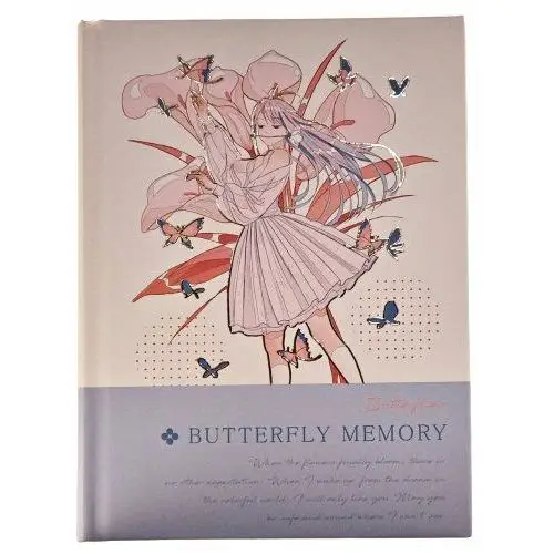 Notes pamiętnik butterfly memory kolorowy środek Inny producent