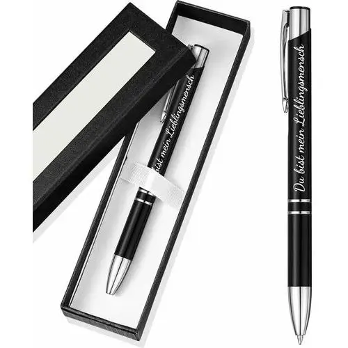 Inny producent Patelai 'i love you' elegancki długopis z pudełkiem - czarny długopis z grawerem
