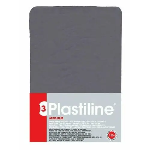 Inny producent Plastelina art. plastiline dark grey 55 medium 750g