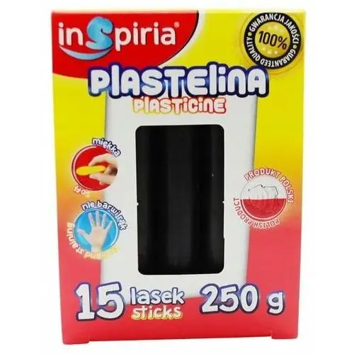 Plastelina czarna 15 lasek 250g inspiria 9837 Inny producent