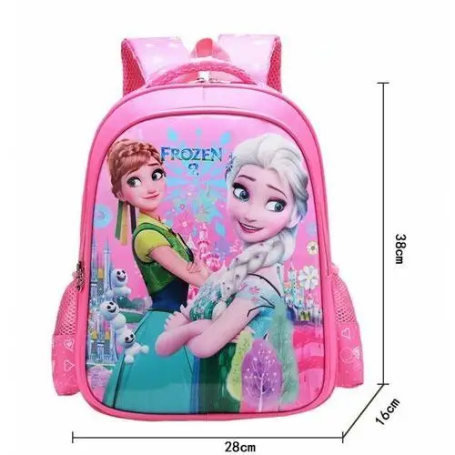 Plecak dla dziewczynki do szkoły różowy Elza Anna