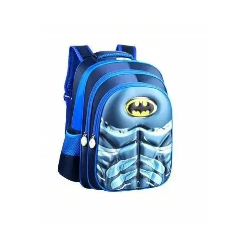 Plecak dla przedszkolaka dla chłopca niebieski batman trzykomorowy Inny producent
