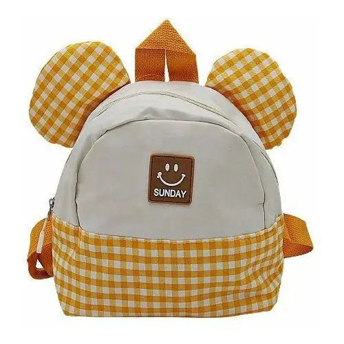 Plecak dla przedszkolaka żółty z uszami