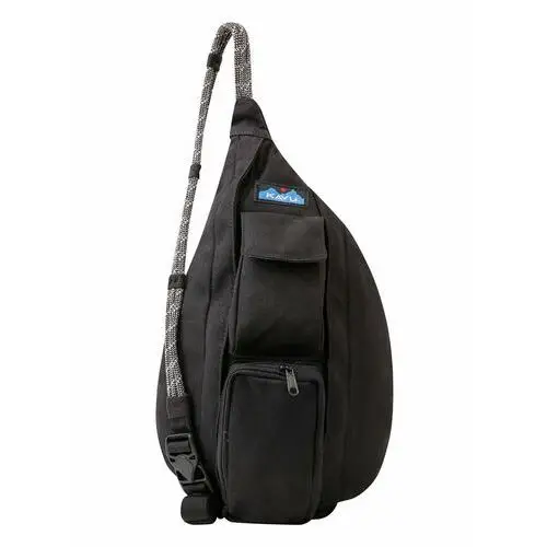 Plecak na jedno ramię Kavu Mini Rope Bag - black, kolor czarny