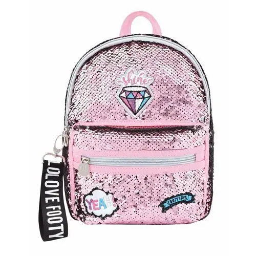 Plecak szkolny dla dziewczynki różnokolorowy, kolor różowy