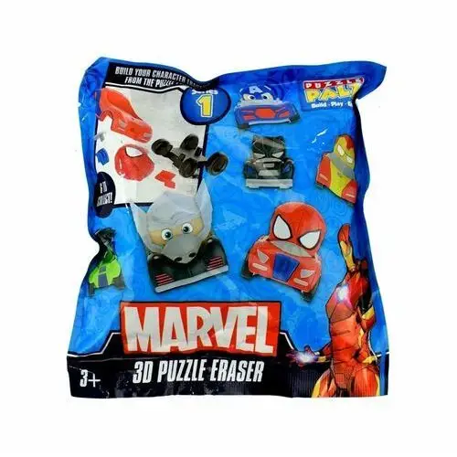 Inny producent Puzzle palz figurki gumki pojazd avengers mix