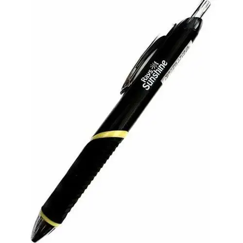 Rays Sunshine- Długopis czarny z żółtymi elementami