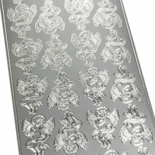 Stickersy naklejki ozdobne aniołki srebrne Inny producent