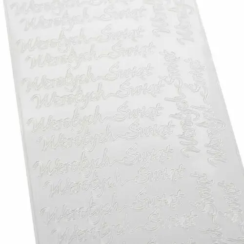 Stickersy naklejki ozdobne wesołych świąt - białe Inny producent