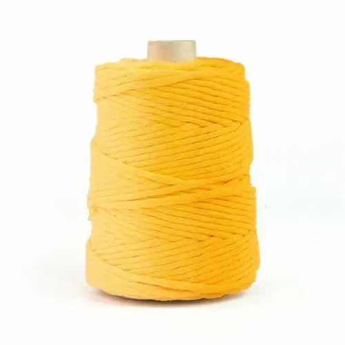 Sznurek bawełniany do makramy żółty 3mm - 200m Inny producent